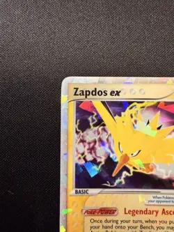 Zapdos ex 116/112 EX FireRed & LeafGreen Holo Rare Pokemon Card English 2004 - Image 2