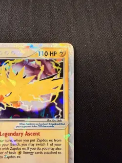 Zapdos ex 116/112 EX FireRed & LeafGreen Holo Rare Pokemon Card English 2004 - Image 3