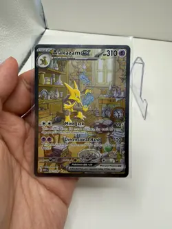 Pokemon Alakazam EX TCG Scarlet Violet-151 Holo Full Art Card 201/165 #1 - Image 5