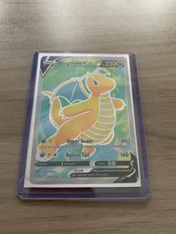 Dragonite V 076/078 Pokemon Go Holo Ultra Rare Pokemon Card 2022 - Image 1