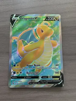 Dragonite V 076/078 Pokemon Go Holo Ultra Rare Pokemon Card 2022 - Image 2