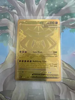 Pokemon Mega Zygarde EX Gold Secret Rare Full Art Foil Dragon Card 124/088 - Image 1