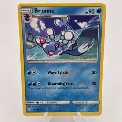 Pokemon TCG Brionne 40/149 Sun & Moon Reverse Holo Trading Card LP - Image 1