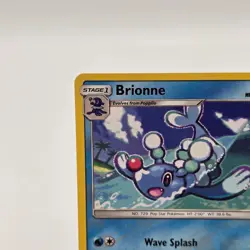 Pokemon TCG Brionne 40/149 Sun & Moon Reverse Holo Trading Card LP - Image 3