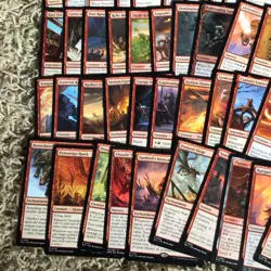 Magic the Gathering 50 Red Rare Card Lot - Image 4