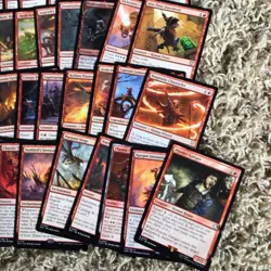 Magic the Gathering 50 Red Rare Card Lot - Image 5