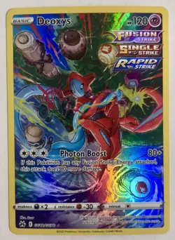 Pokemon TCG Deoxys Holo Card GG12/GG70 Crown Zenith Galarian Gallery Ultra Rare - Image 1