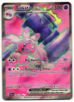 Tinkaton ex 240/193 - Paldea Evolved Ultra Rare Pokemon TCG - LP Card - Image 1