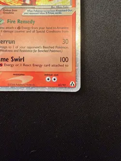 Arcanine ex 83/92 Legend Maker Holo Rare EX Pokemon Card English 2006 - Image 5