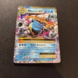Pokemon TCG M Blastoise EX XY Evolutions Holo Rare Card 22/108 NM - Image 3
