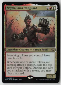 Neyali, Suns' Vanguard 2 Commander: Phyrexia: All Will Be One Foil LP - Image 1