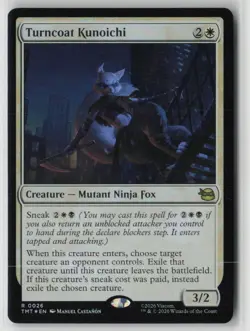 Turncoat Kunoichi 0026 Rare Teenage Mutant Ninja Turtles Foil Near Mint - Image 1