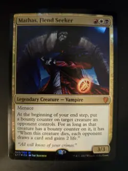 Mathas, Fiend Seeker NM FOIL Commander 2017 MTG FREE SHIPPING - Image 1