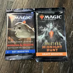 Magic: The Gathering Baldur's Gate & Innistrad Midnight Hunt Booster Pack x2 - Image 1