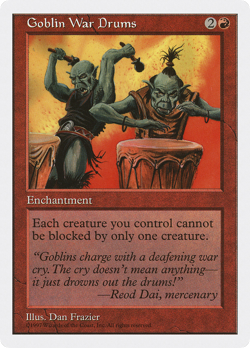 Goblin War Drums (MP) Fifth Edition 5ED Magic MTG - Image 1