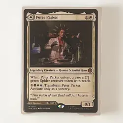 Peter Parker 0010 MTG Marvel Spider-Man Non Foil NM Legendary Creature - Image 1