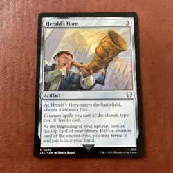 Herald's Horn 0280 Non Foil Uncommon Lord of the Rings MTG Near Mint - Image 1