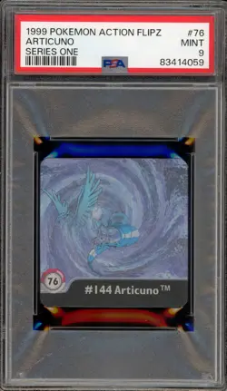Pokemon Articuno Action Flipz Series One #76 PSA 9 Mint - Image 1