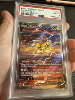 Raikou V GG41/GG70 Full Art 2023 Pokemon SWSH Crown Zenith PSA 8 NM-MT - Image 4