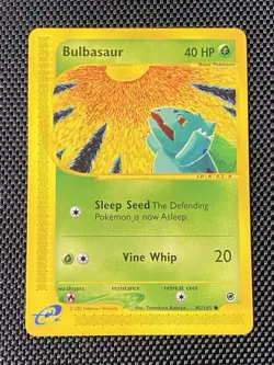 BULBASAUR 95/165 Expedition NON-HOLO E-Series / E-Reader Pokemon TCG card LP/NM - Image 1