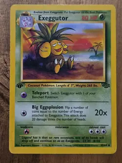 1st Edition Exeggutor Uncommon Lp/Exc - 35/64 Jungle - WOTC Pokemon TCG 1999 - Image 2