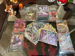 100 Pokemon Cards Lot With Holofoils and Ultra Rare (VMAX, GX, EX, VSTAR or V) - Image 1