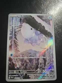 Snom - 168/162 SV Pokemon Temporal Forces Illustration Rare Card NM - Image 1