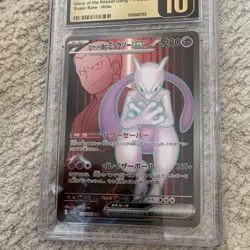Pokemon Team Rocket's Mewtwo ex Super Rare Holo Glory Rocket Gang 114/098 CGC 1… - Image 4