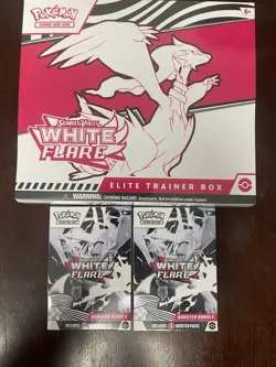 Sealed Pokemon White Flare Etb And Two Booster Bundle. Factory Sealed - Image 1