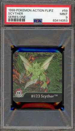 Pokemon Scyther Action Flipz Series One #59 PSA 9 Mint - Image 1