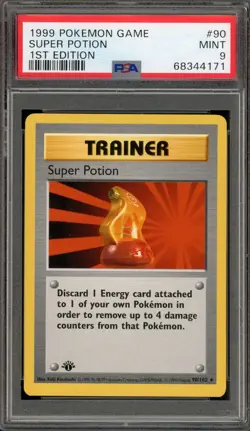 Pokemon Super Potion Base Set Shadowless 1st Edition #90 PSA 9 Mint - Image 1