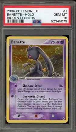 Pokemon Banette EX Hidden Legends Holo Rare #1 PSA 10 Gem Mint - Image 1