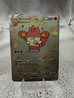 Simisear VSTAR GG37/GG70 Crown Zenith Galarian Gallery Holo Pokemon TCG - Image 1