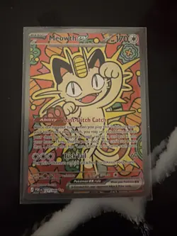 Meowth ex 121/088 ENGLISH Special Illustration Rare - Perfect Order SIR Pokemon - Image 2
