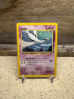 Pokemon Lugia 20/64 WotC Neo Revelation Unlimited Regular Rare LP - Image 1