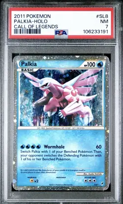 2011 POKEMON CALL OF LEGENDS #SL8 PALKIA-HOLO PSA 7 - Image 1