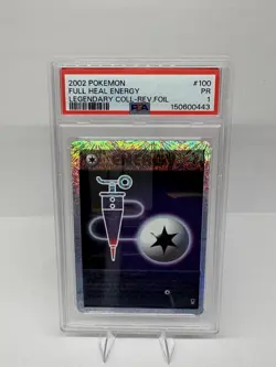 2002 POKEMON LEGENDARY COLLECTION #100 FULL HEAL ENERGY-REVERSE FOIL PSA 1 - Image 1