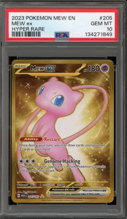 Pokemon Mew ex 151 MEW EN Hyper Rare #205 PSA 10 Gem Mint - Image 1