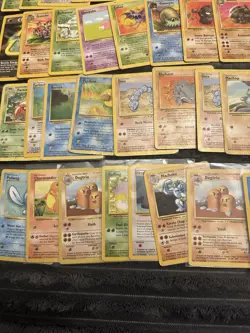 Pokemon Vintage Lot Shadowless Base Jungle Fossil Mostly MP-DMG - Image 2