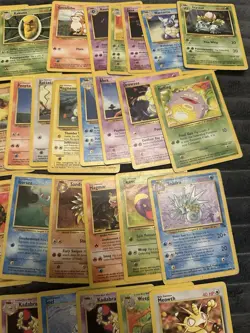 Pokemon Vintage Lot Shadowless Base Jungle Fossil Mostly MP-DMG - Image 4