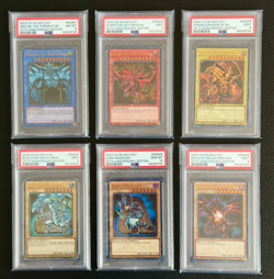 PSA 10/9/8 -2023 Yu-Gi-Oh! 6 x LC01 Slab Collection - EN001/002/003/004/005/006 - Image 1