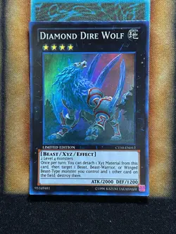 Yugioh Diamond Dire Wolf CT10-EN012 Super Rare Limited Edition LP - Image 1