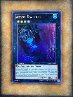 Yugioh Abyss Dweller ABYR-EN084 Super Rare 1st Ed NM - Image 1