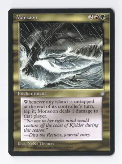 Monsoon Ice Age MTG Vintage Magic the Gathering Card LP/NM - Image 1