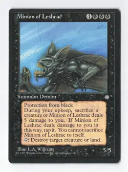 Minion of Leshrac Ice Age MTG Vintage Magic the Gathering Card LP/NM - Image 1