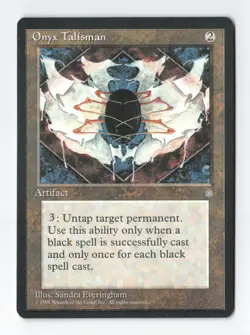 Onyx Talisman Ice Age MTG Vintage Magic the Gathering Card LP/NM - Image 1