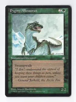 Pygmy Allosaurus Ice Age MTG Vintage Magic the Gathering Card LP/NM - Image 1