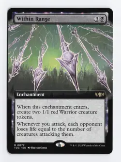 Within Range Extended Art Normal Rare Commander Dragonstorm MTG NM - Image 1