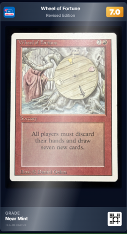 MTG Wheel of Fortune Revised LP+ Vintage Reserved List Magic The Gathering 1994 - Image 3