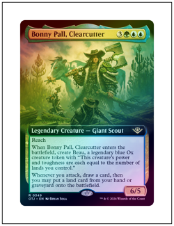 1x Bonny Pall, Clearcutter, Extended Art Foil, Magic the Gathering MTG NM - Image 1